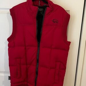 Buffalo David Bitton Red Puffer Vest